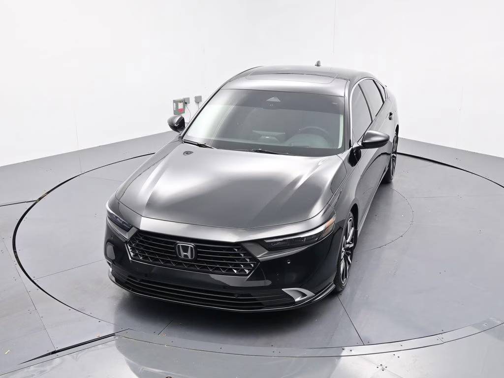 2025 Black Honda Accord Hybrid Touring FWD Sedan