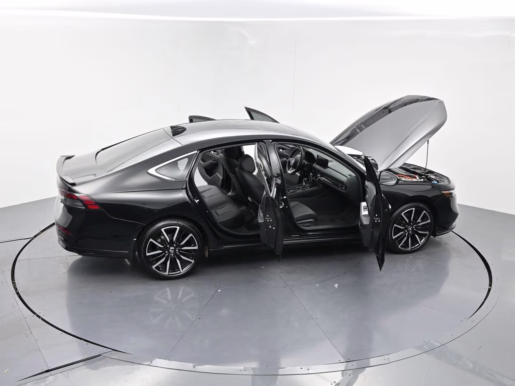 2025 Black Honda Accord Hybrid Touring FWD Sedan