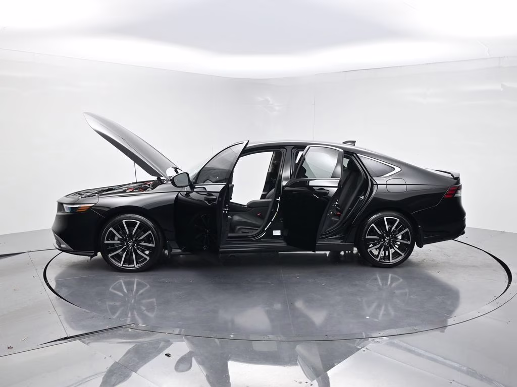 2025 Black Honda Accord Hybrid Touring FWD Sedan