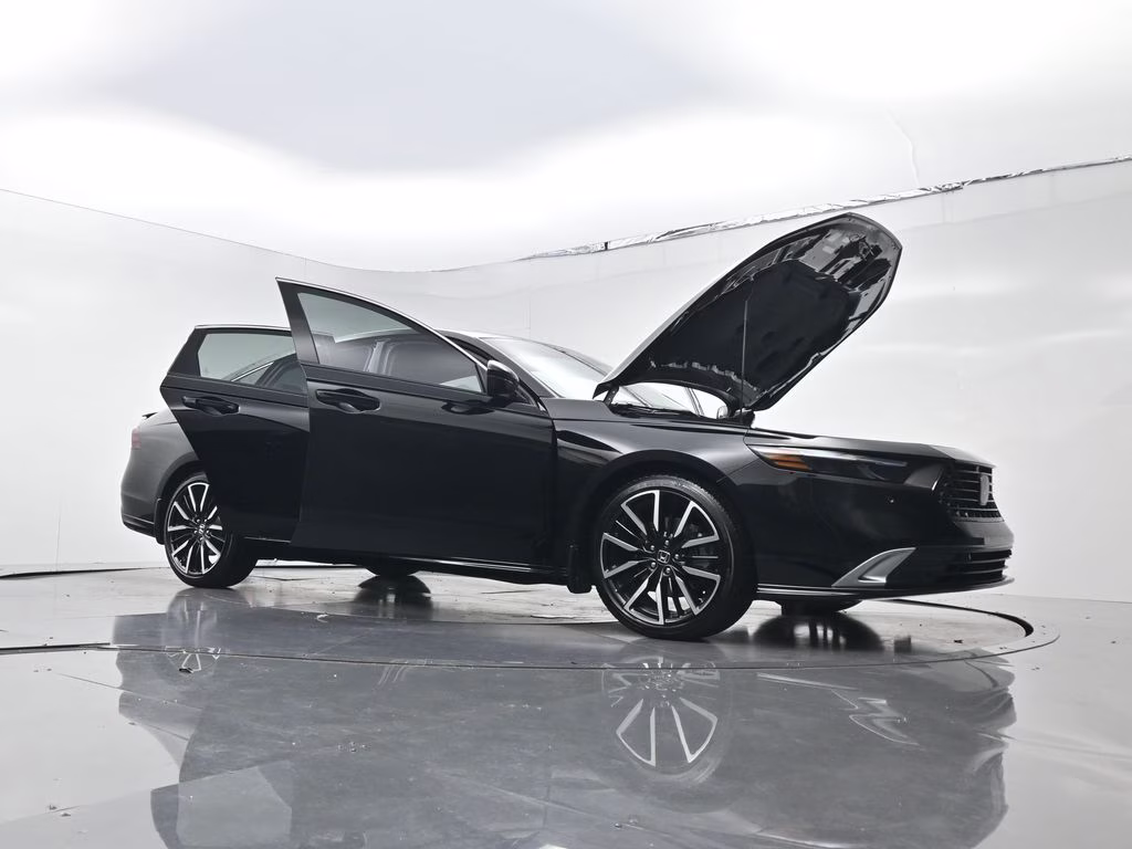 2025 Black Honda Accord Hybrid Touring FWD Sedan