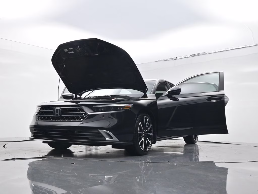 2025 Black Honda Accord Hybrid Touring FWD Sedan