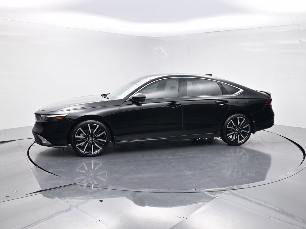 2025 Black Honda Accord Hybrid Touring FWD Sedan