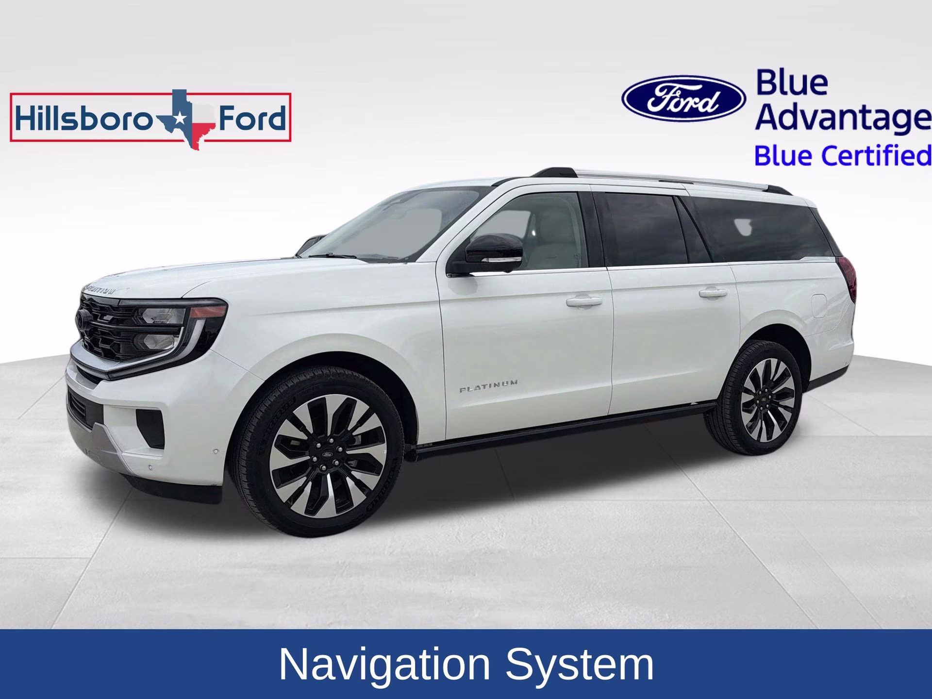 2025 Star White Metallic Tri-Coat Ford Expedition Max Platinum 4X4 SUV