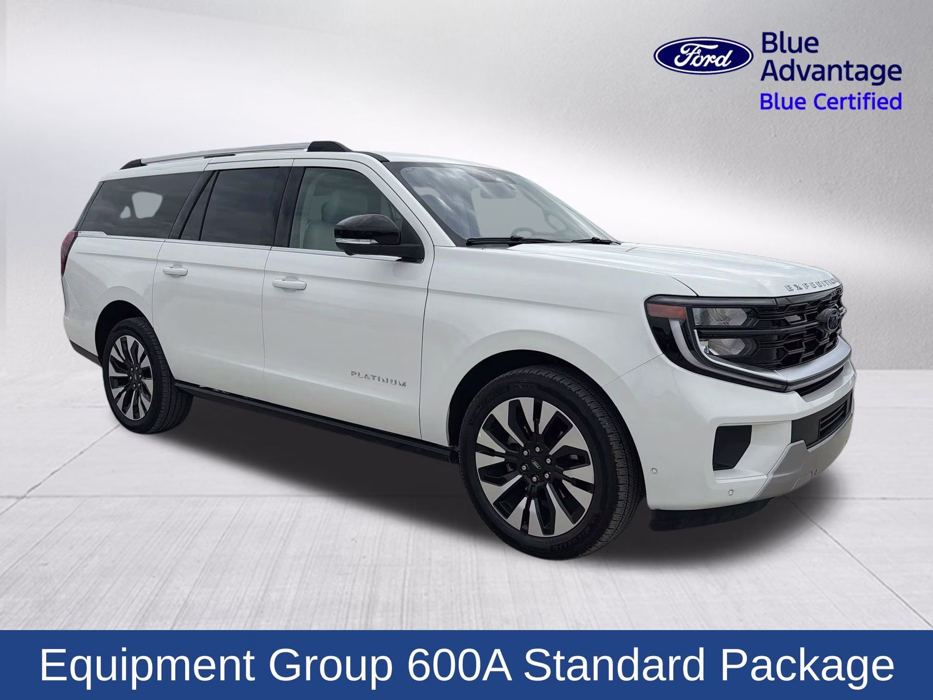2025 Star White Metallic Tri-Coat Ford Expedition Max Platinum 4X4 SUV