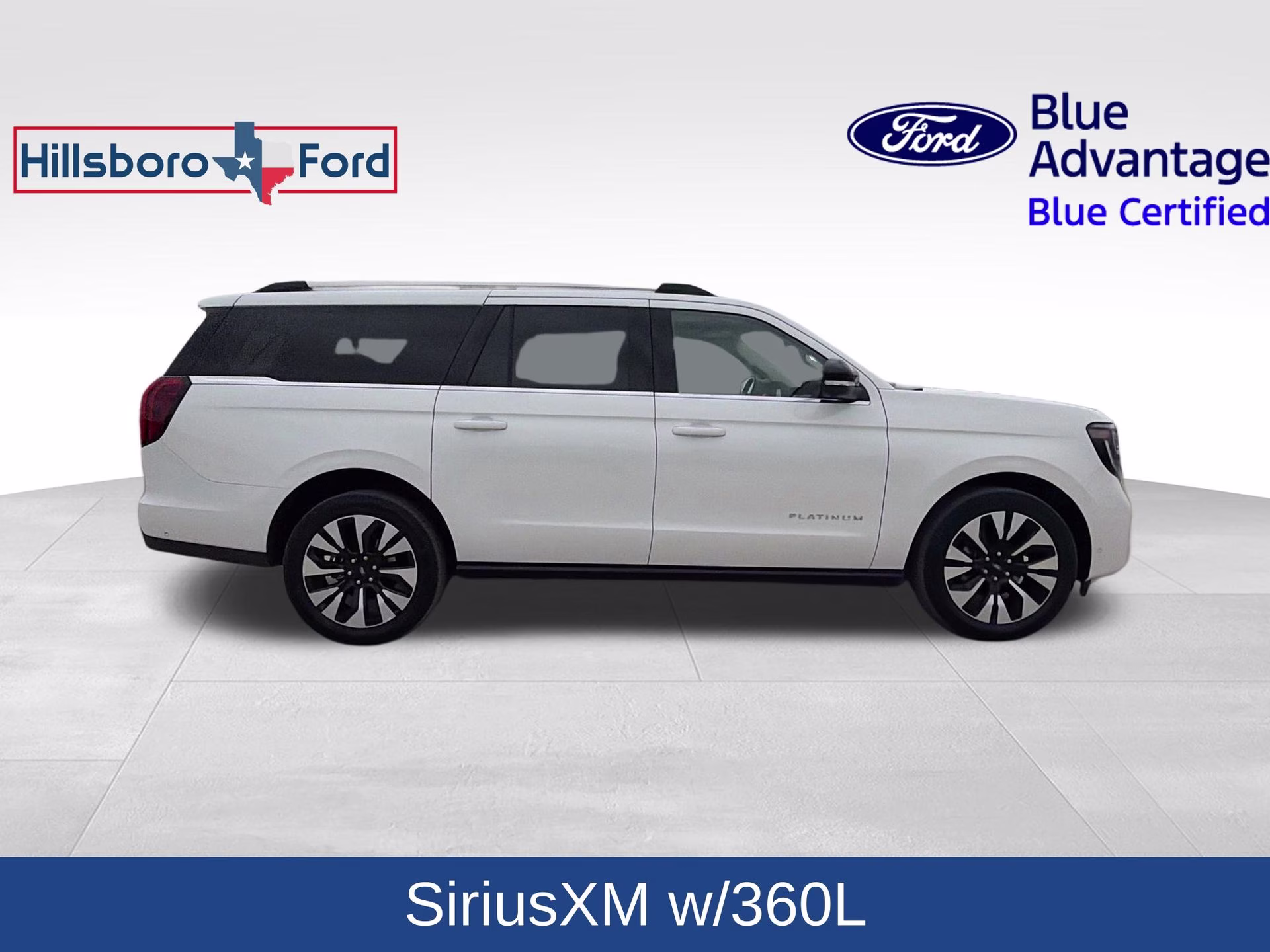 2025 Star White Metallic Tri-Coat Ford Expedition Max Platinum 4X4 SUV