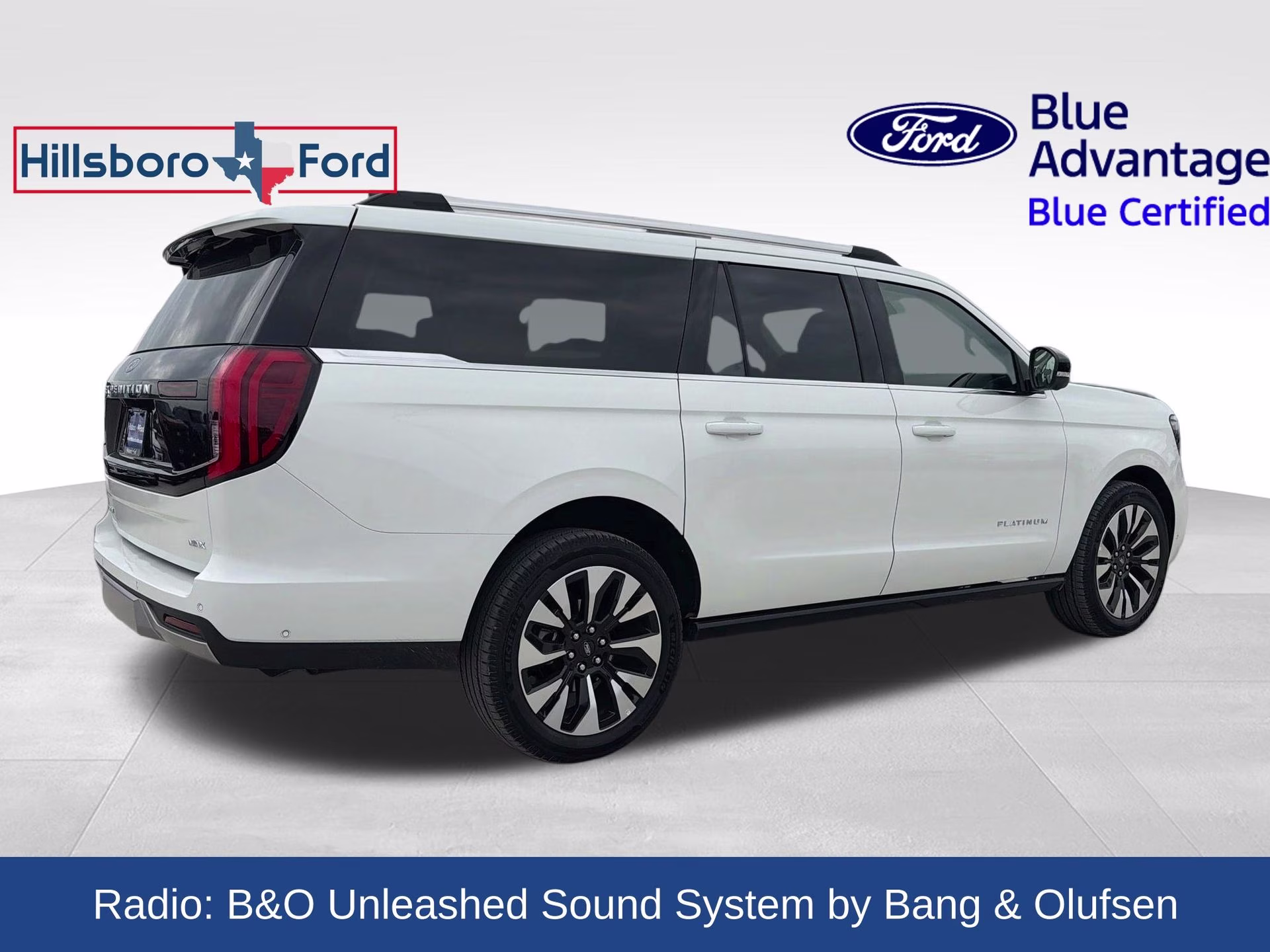 2025 Star White Metallic Tri-Coat Ford Expedition Max Platinum 4X4 SUV