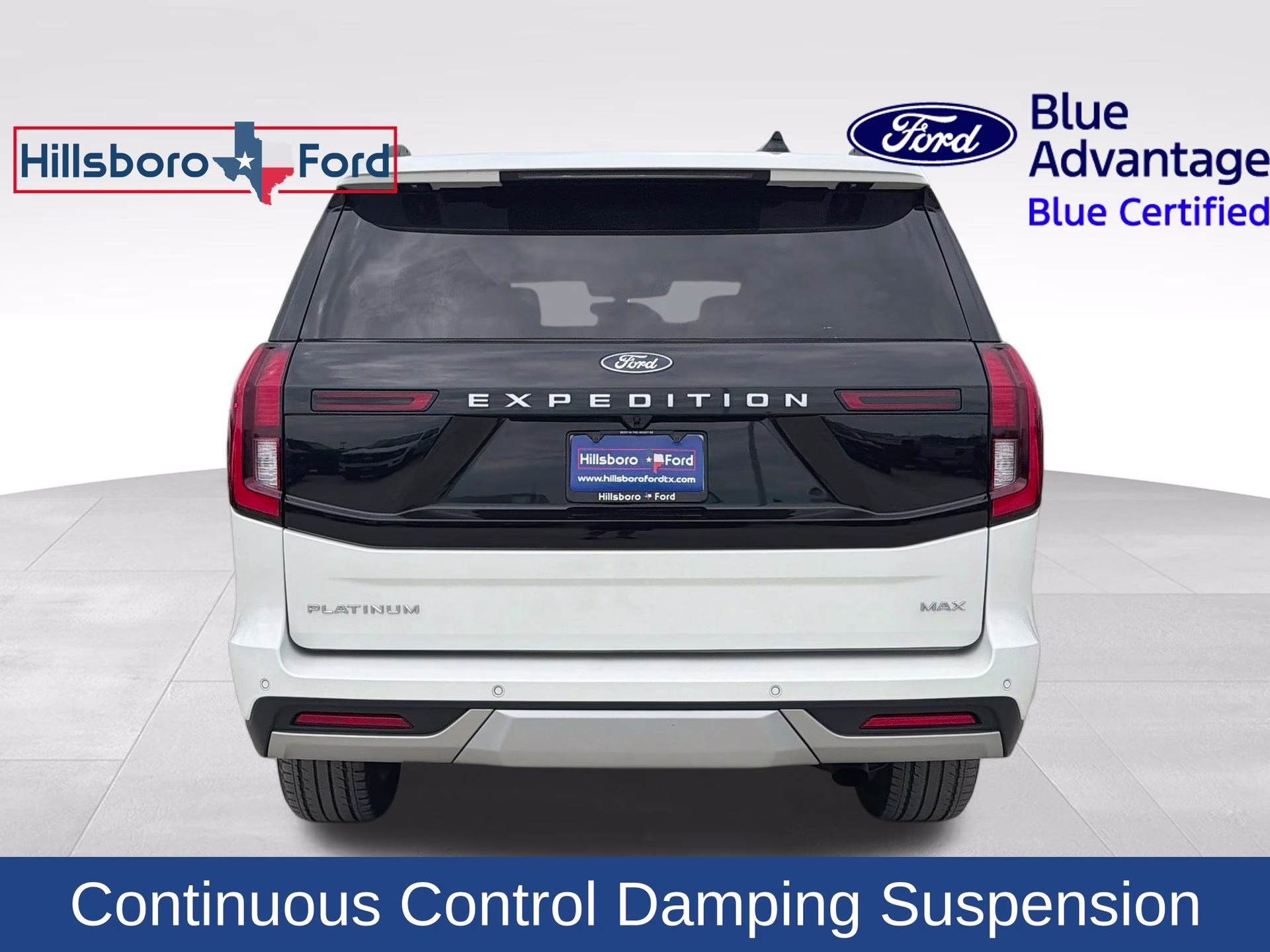 2025 Star White Metallic Tri-Coat Ford Expedition Max Platinum 4X4 SUV