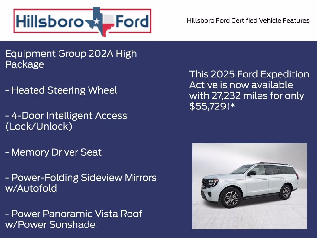 2025 Space Silver Metallic Ford Expedition Active 4X4 SUV