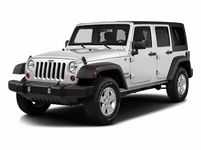 2016 Bright White Clearcoat Jeep Wrangler Unlimited Sport 4X4 SUV