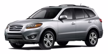 2012 Twilight Black Hyundai Santa Fe GLS FWD SUV