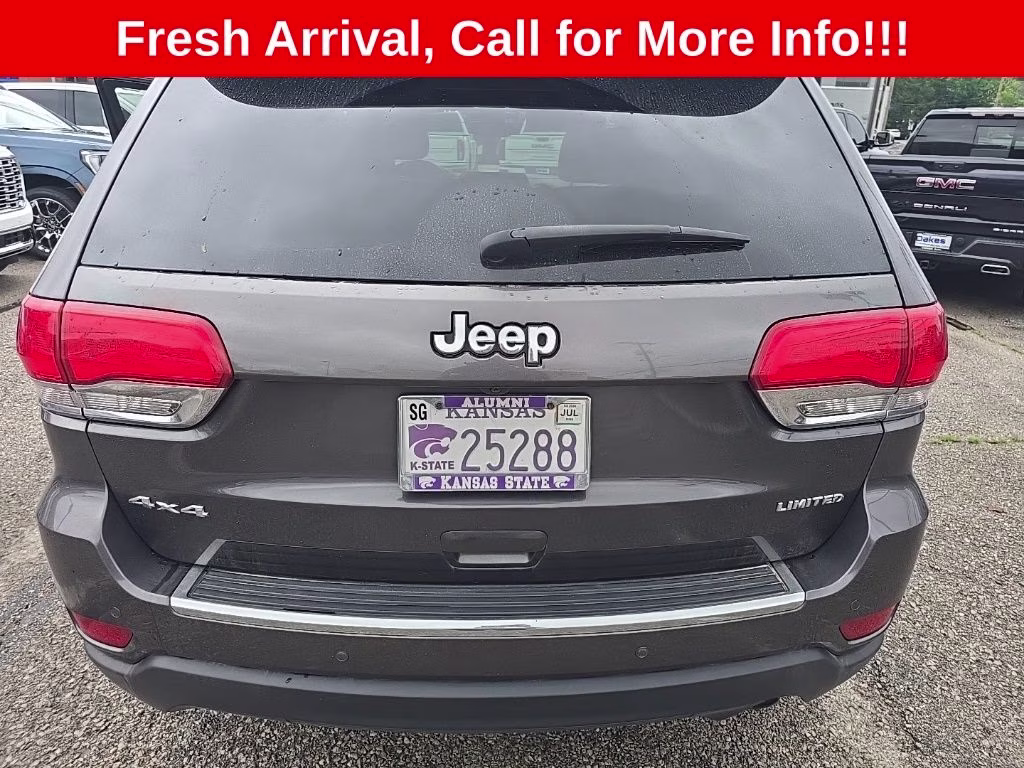 2017 Granite Crystal Metallic Clearcoat Jeep Grand Cherokee Limited 4X4 SUV