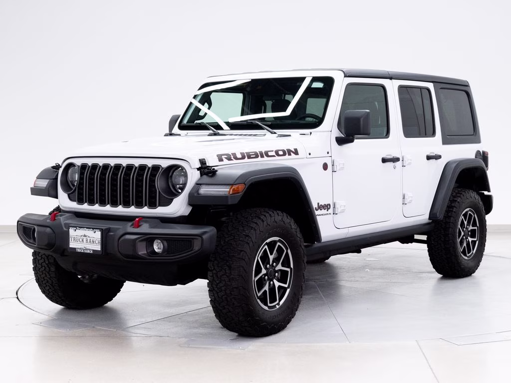 2025 Bright White Clearcoat Jeep Wrangler Rubicon 4X4 SUV