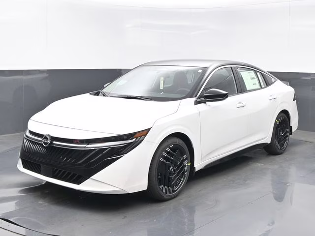 2026 Aspen White/Super Black Nissan Sentra SR FWD Sedan
