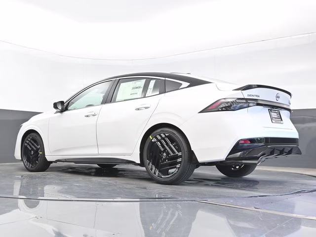 2026 Aspen White/Super Black Nissan Sentra SR FWD Sedan