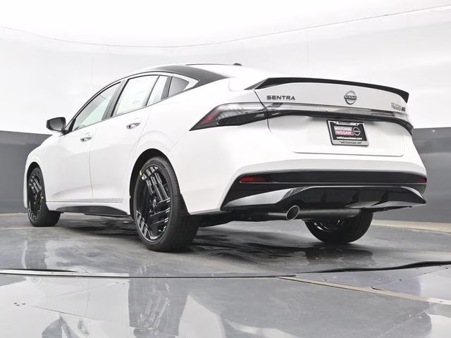 2026 Aspen White/Super Black Nissan Sentra SR FWD Sedan
