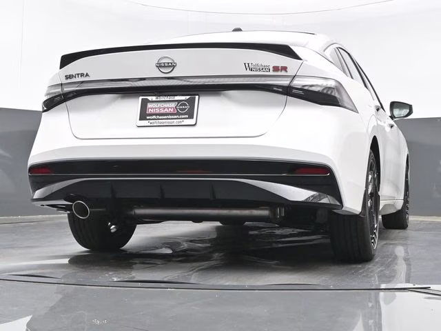 2026 Aspen White/Super Black Nissan Sentra SR FWD Sedan