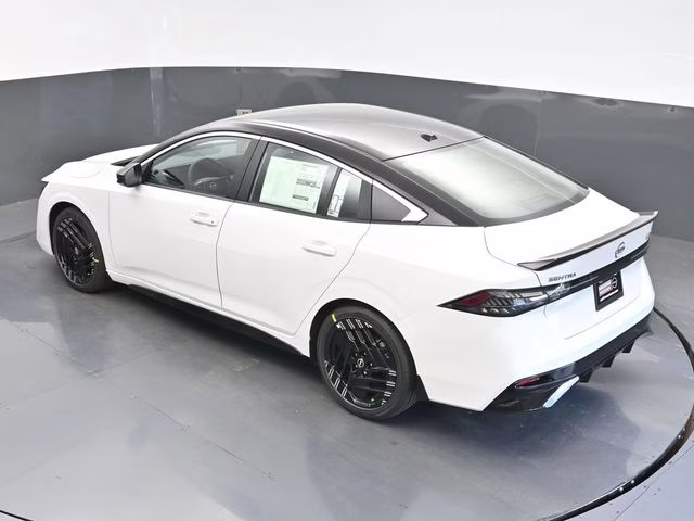2026 Aspen White/Super Black Nissan Sentra SR FWD Sedan