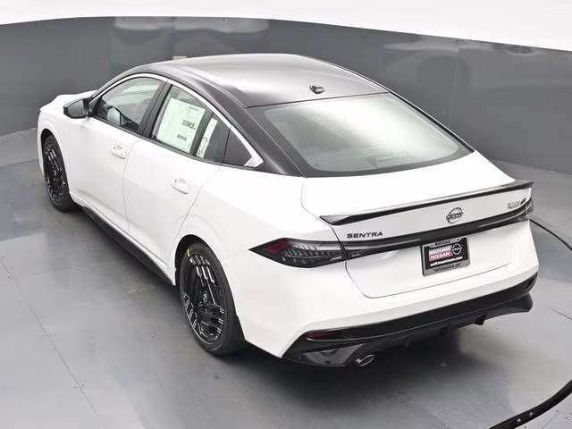 2026 Aspen White/Super Black Nissan Sentra SR FWD Sedan