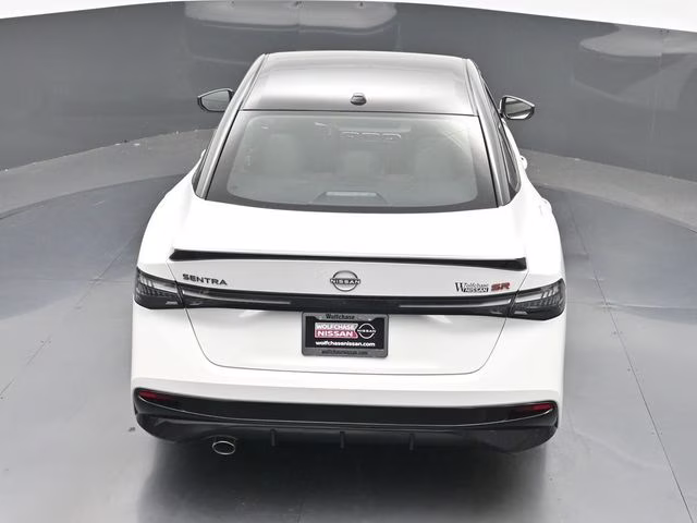 2026 Aspen White/Super Black Nissan Sentra SR FWD Sedan