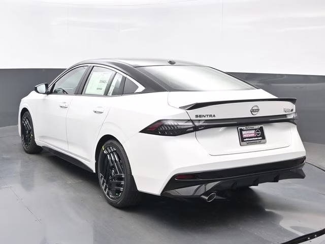 2026 Aspen White/Super Black Nissan Sentra SR FWD Sedan