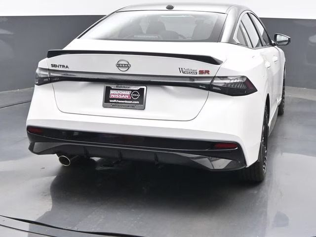 2026 Aspen White/Super Black Nissan Sentra SR FWD Sedan