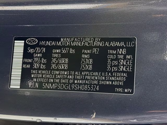 2025 Ecotronic Gray Hyundai Santa Fe XRT AWD SUV