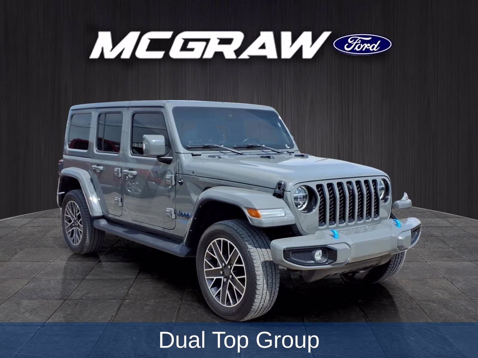 2022 Gray Clearcoat Jeep Wrangler Unlimited Sahara 4xe 4X4 SUV