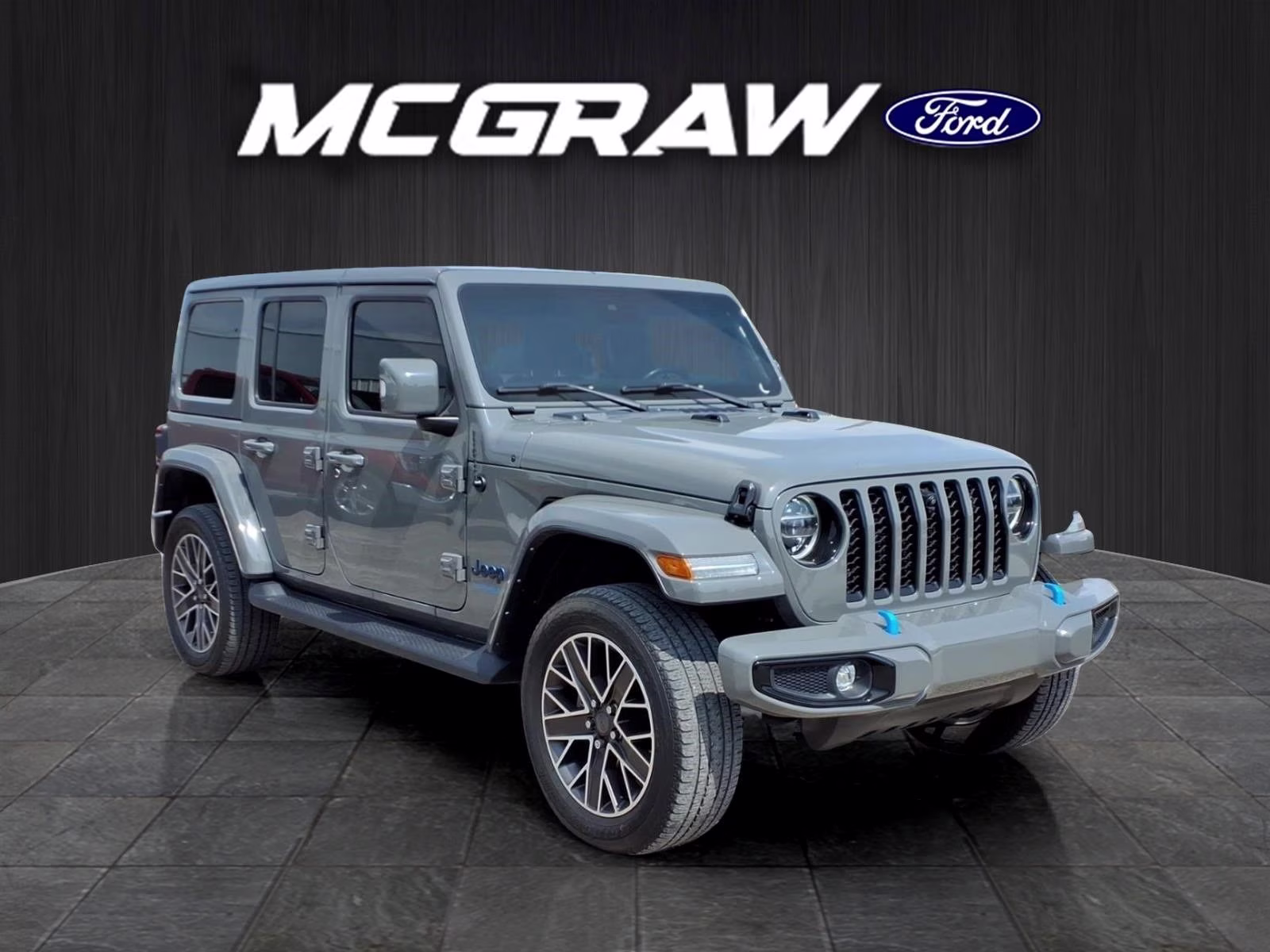 2022 Gray Clearcoat Jeep Wrangler Unlimited Sahara 4xe 4X4 SUV