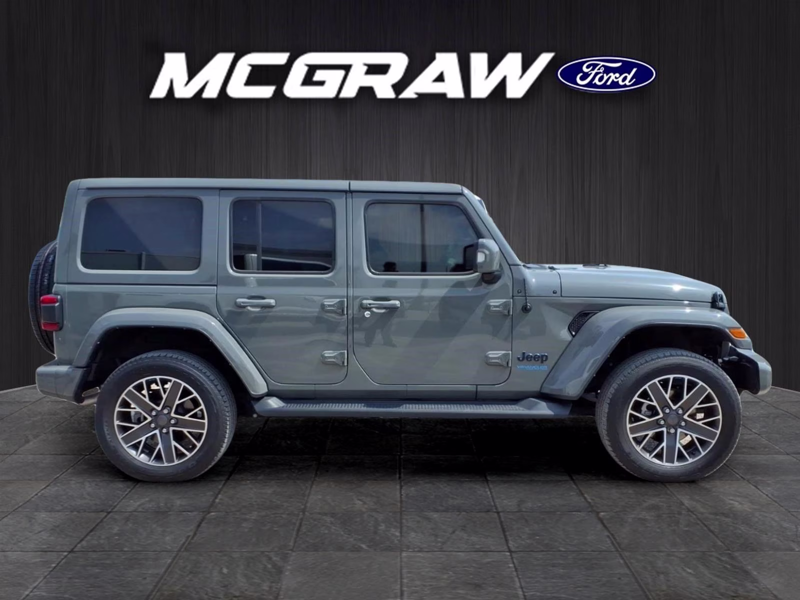 2022 Gray Clearcoat Jeep Wrangler Unlimited Sahara 4xe 4X4 SUV