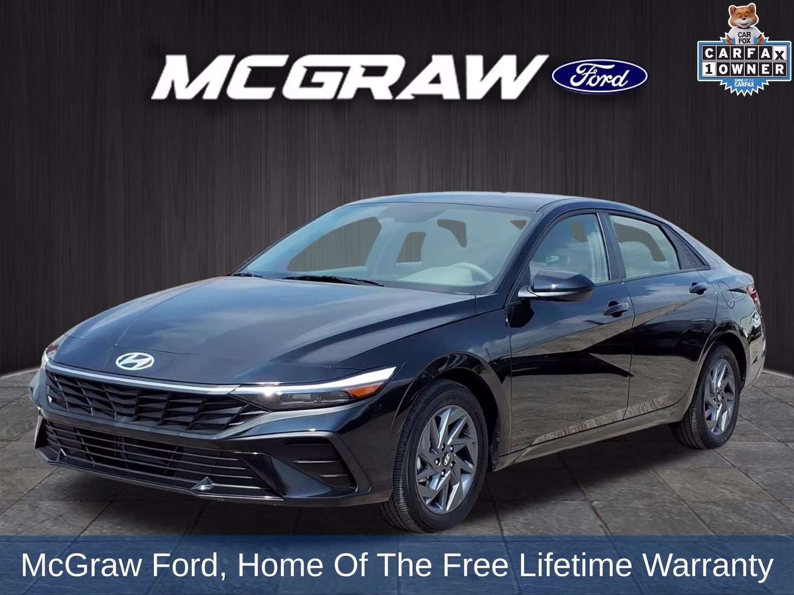 2025 Abyss Black Hyundai Elantra Hybrid Blue FWD Sedan
