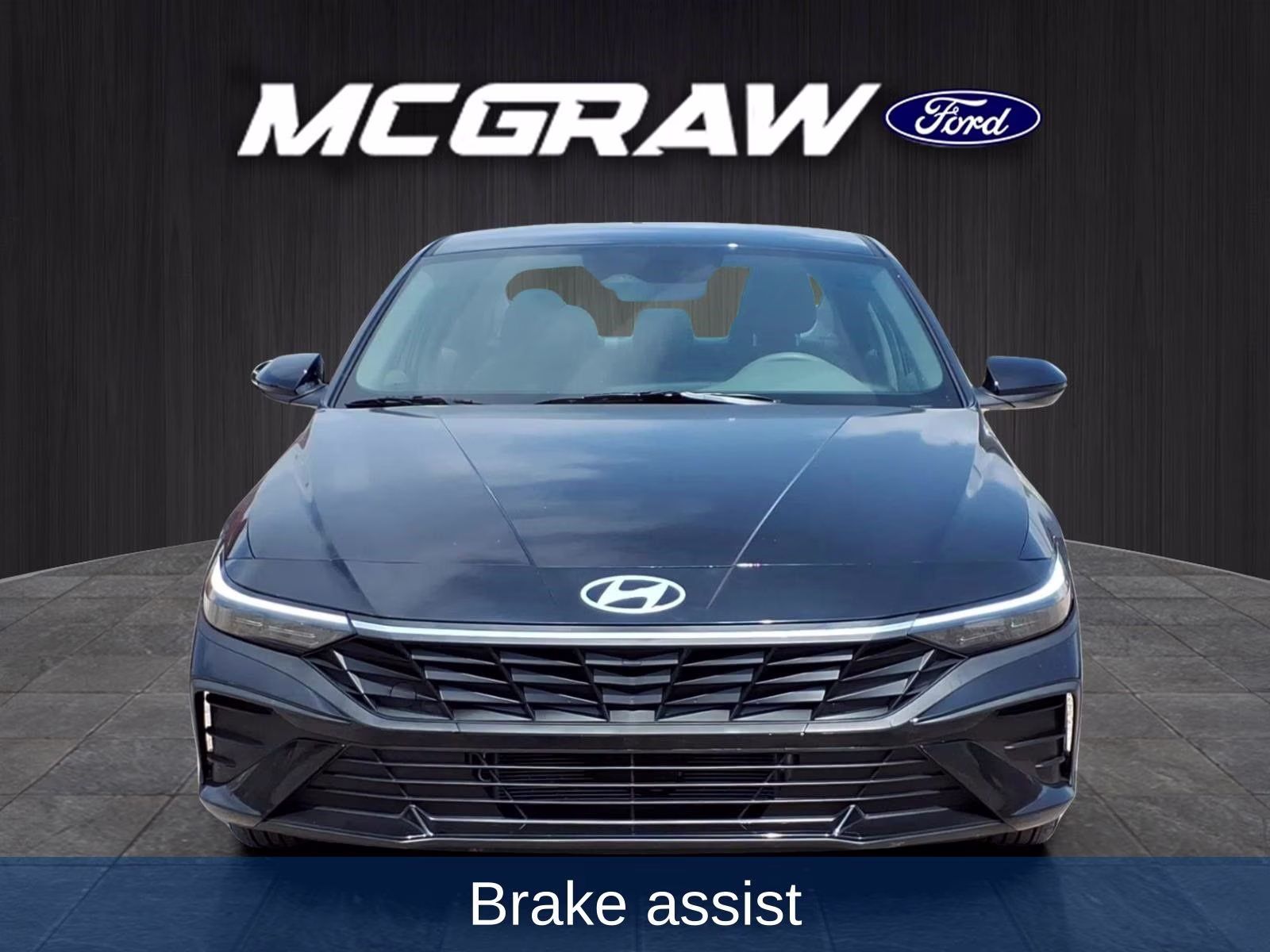 2025 Abyss Black Hyundai Elantra Hybrid Blue FWD Sedan