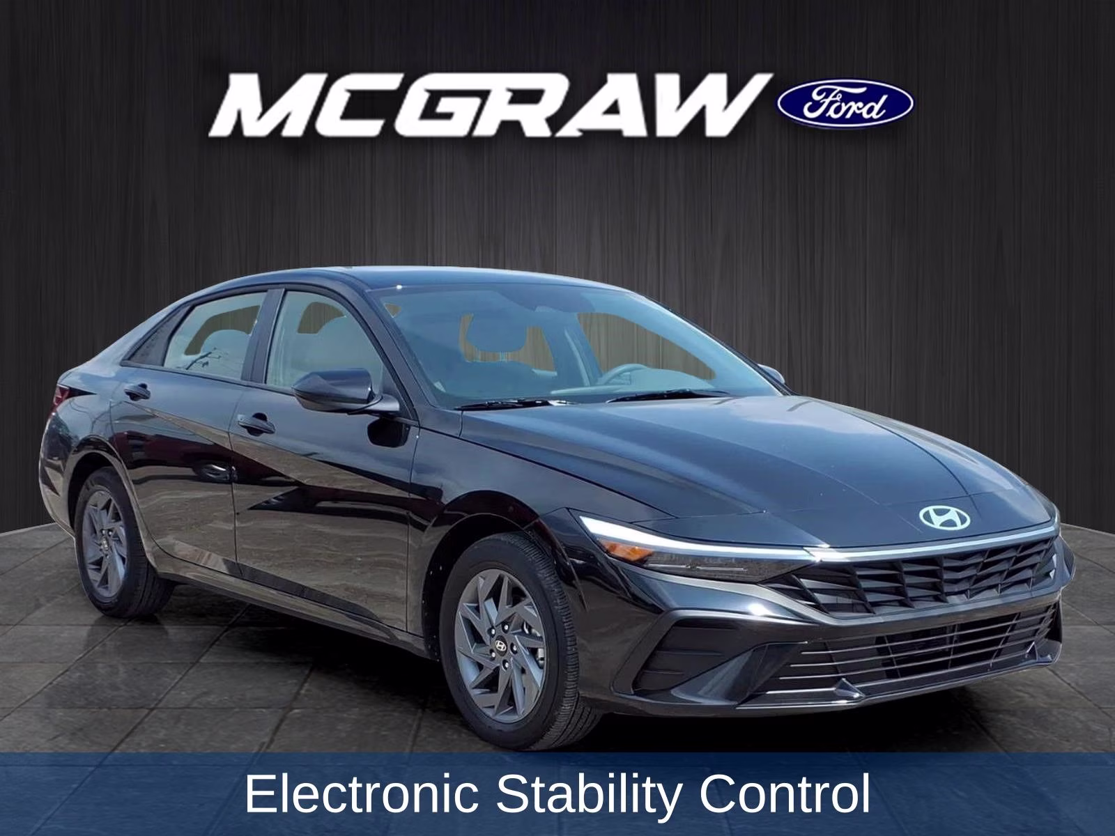 2025 Abyss Black Hyundai Elantra Hybrid Blue FWD Sedan