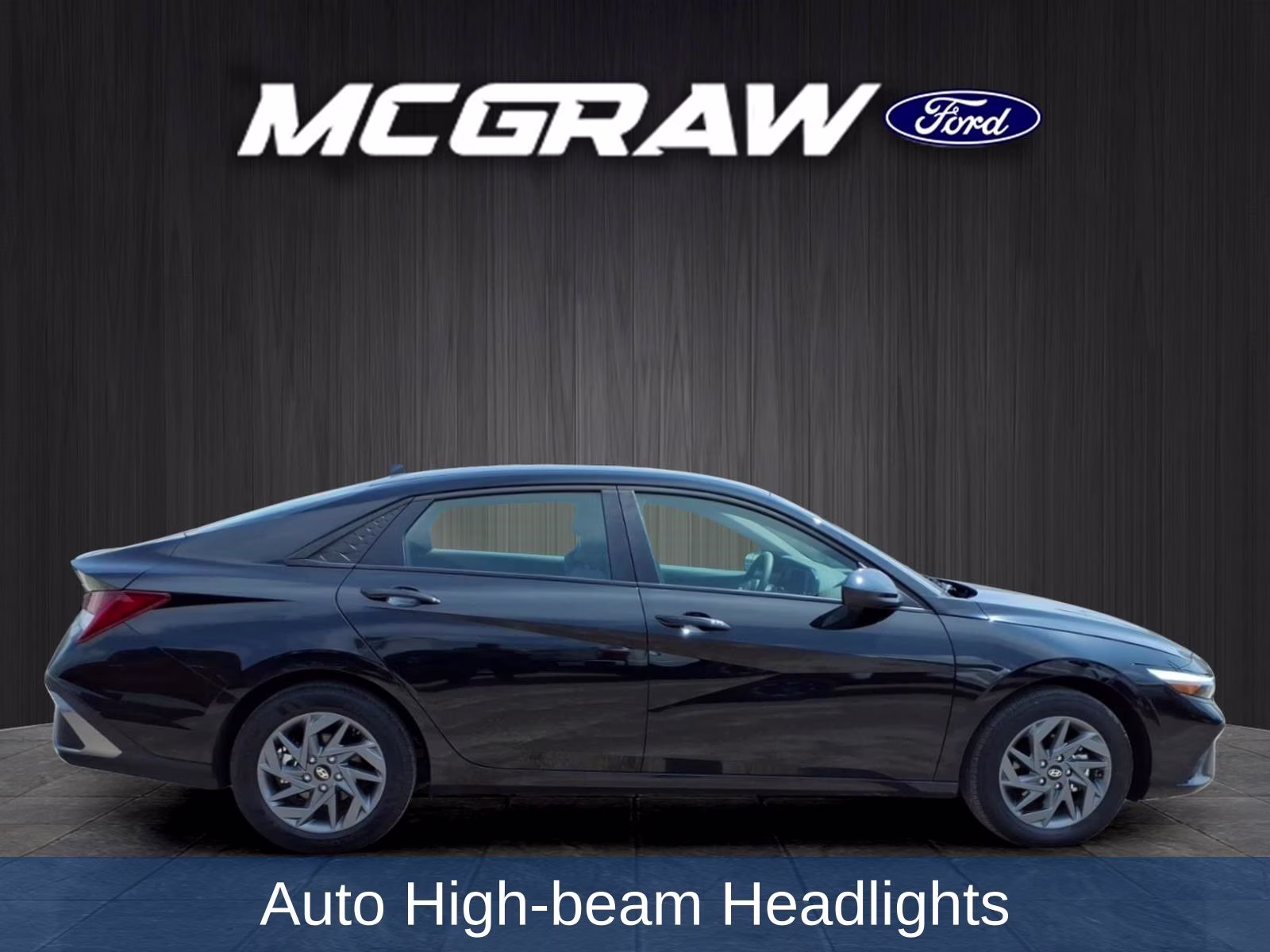 2025 Abyss Black Hyundai Elantra Hybrid Blue FWD Sedan