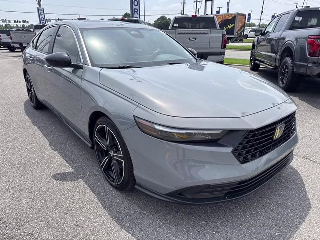 2024 Grey Honda Accord Hybrid Sport FWD Sedan