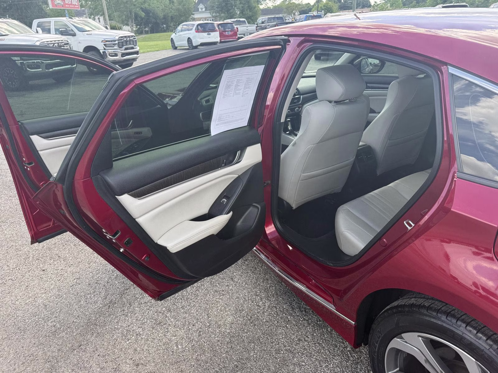 2018 Radiant Red Metallic Honda Accord Sedan EX-L FWD Sedan