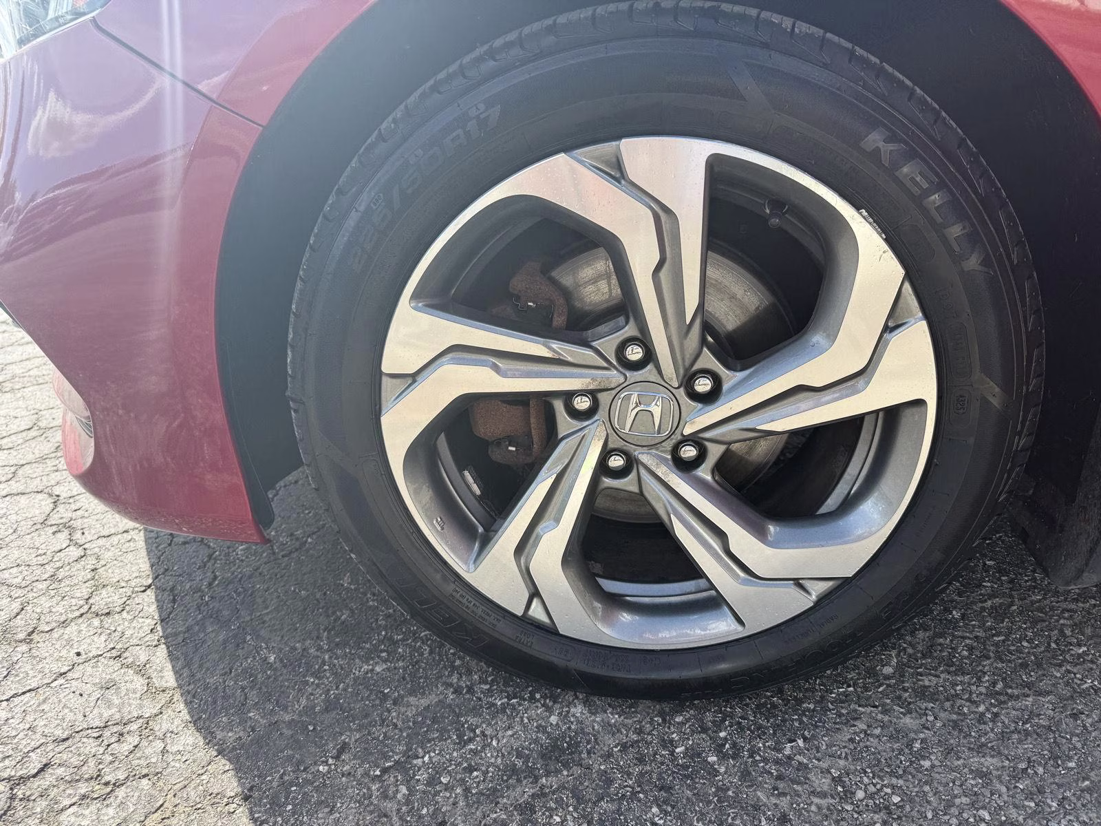 2018 Radiant Red Metallic Honda Accord Sedan EX-L FWD Sedan