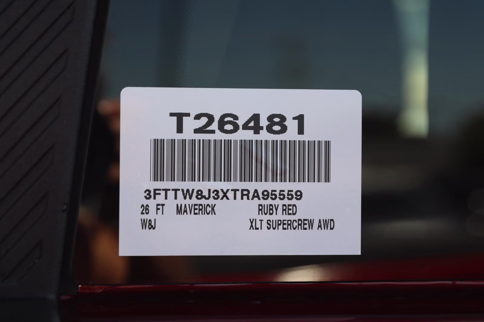 2026 Ruby Red Metallic Tinted Clearcoat Ford Maverick XLT AWD Truck