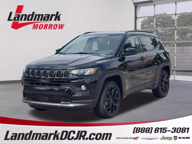 2026 Diamond Black Crystal Pearlcoat Jeep Compass Latitude Altitude 4X4 SUV