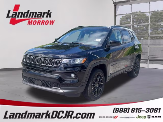 2026 Diamond Black Crystal Pearlcoat Jeep Compass Latitude Altitude 4X4 SUV