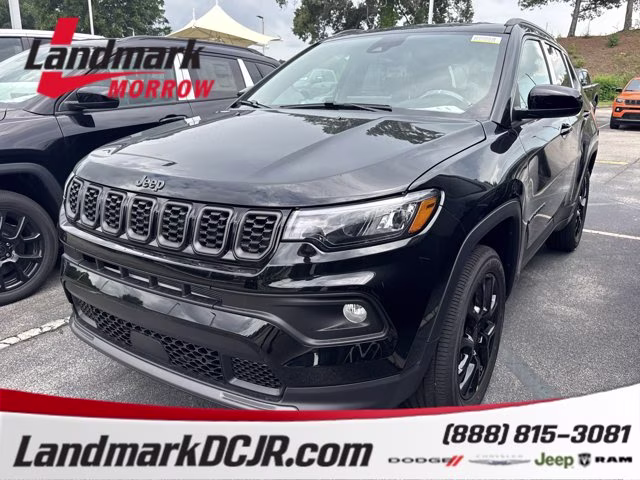 2026 Diamond Black Crystal Pearlcoat Jeep Compass Latitude Altitude 4X4 SUV