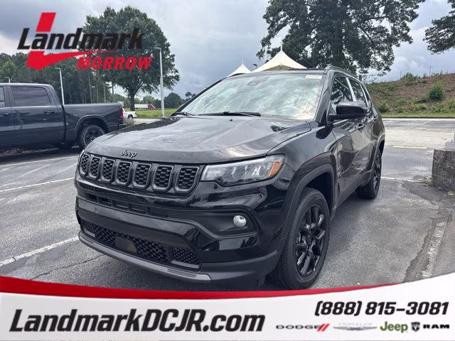2026 Diamond Black Crystal Pearlcoat Jeep Compass Latitude Altitude 4X4 SUV