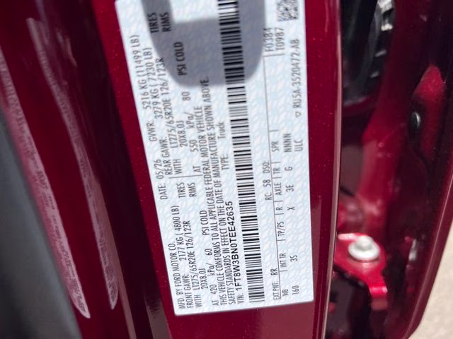 2026 Ruby Red Ford Super Duty F-350 SRW XLT 4X4 Truck