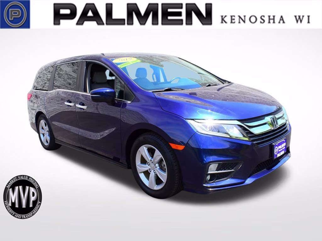 2019 Blue Honda Odyssey EX FWD Van