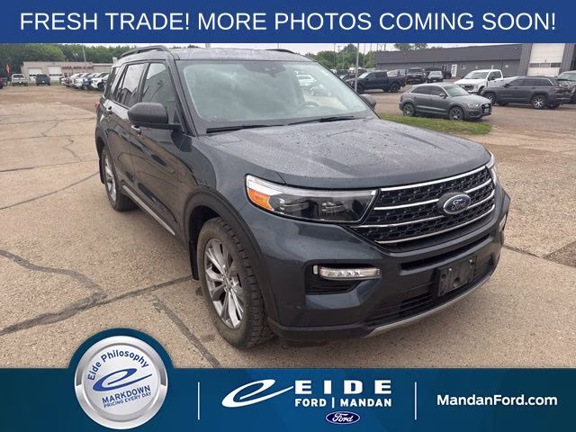 2022 Stone Blue Metallic Ford Explorer XLT 4X4 SUV