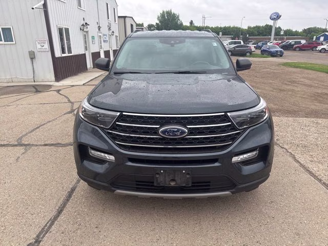 2022 Stone Blue Metallic Ford Explorer XLT 4X4 SUV