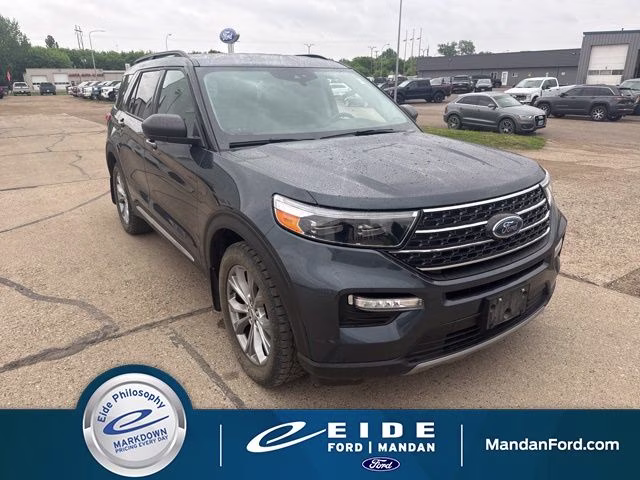 2022 Stone Blue Metallic Ford Explorer XLT 4X4 SUV