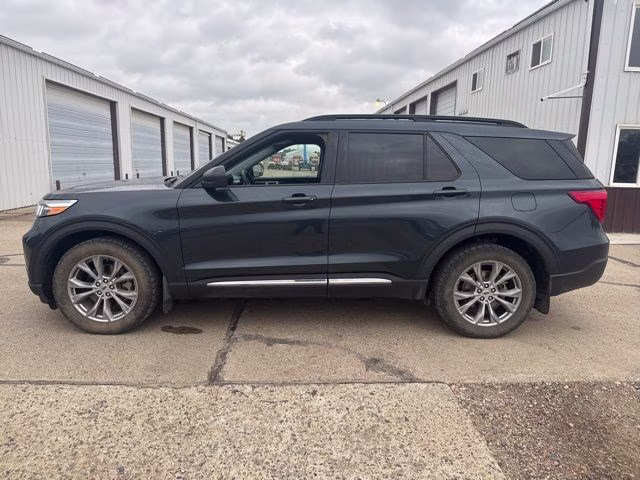 2022 Stone Blue Metallic Ford Explorer XLT 4X4 SUV