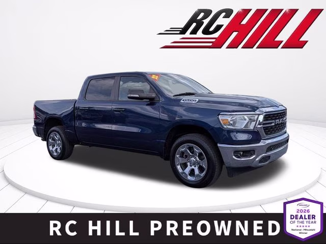2022 Patriot Blue Pearlcoat Ram 1500 Big Horn/Lone Star 4X4 Truck