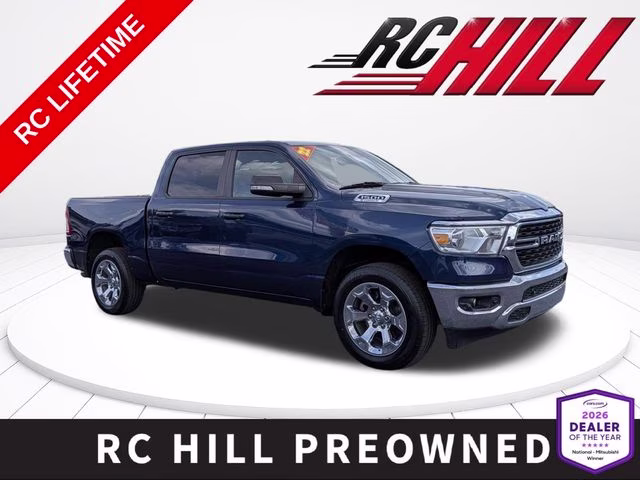 2022 Patriot Blue Pearlcoat Ram 1500 Big Horn/Lone Star 4X4 Truck