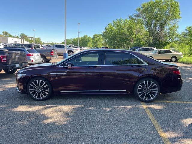 2018 Burgundy Lincoln Continental Select AWD Sedan